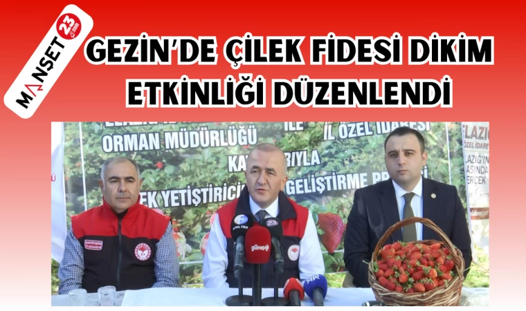 GEZİN’DE ÇİLEK FİDESİ DİKİM ETKİNLİĞİ DÜZENLENDİ