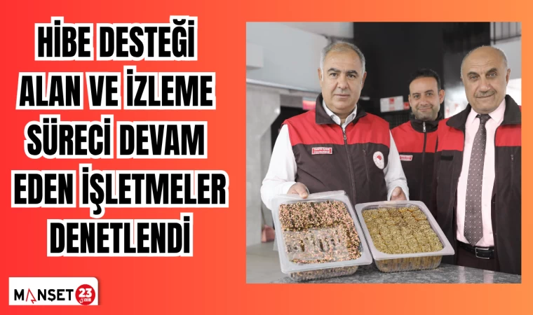 Hibe desteği alan ve izleme süreci devam eden işletmeler denetlendi
