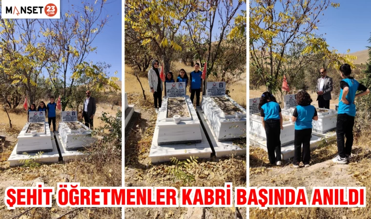 Şehit Öğretmenler Kabri Başında Anıldı