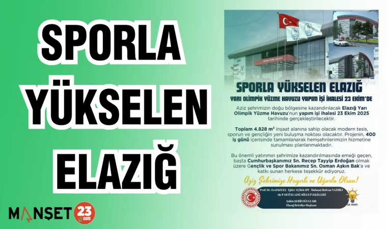 SPORLA YÜKSELEN ELAZIĞ