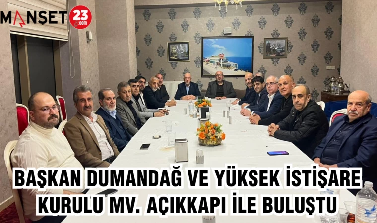 BAŞKAN DUMANDAĞ VE YÜKSEK İSTİŞARE KURULU MV. AÇIKKAPI İLE BULUŞTU