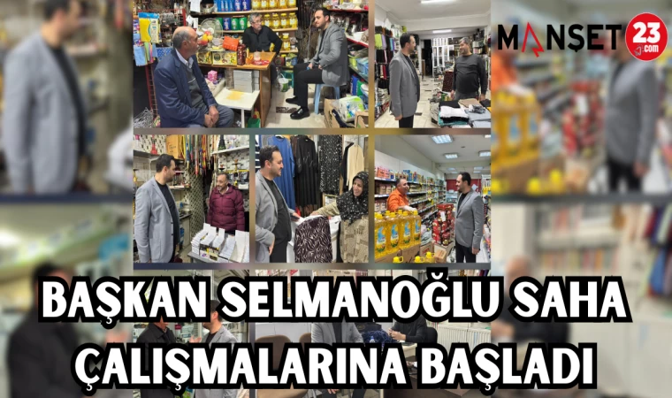 BAŞKAN SELMANOĞLU SAHA ÇALIŞMALARINA BAŞLADI