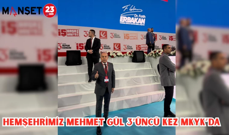 HEMŞEHRİMİZ MEHMET GÜL 3’ÜNCÜ KEZ MKYK’DA