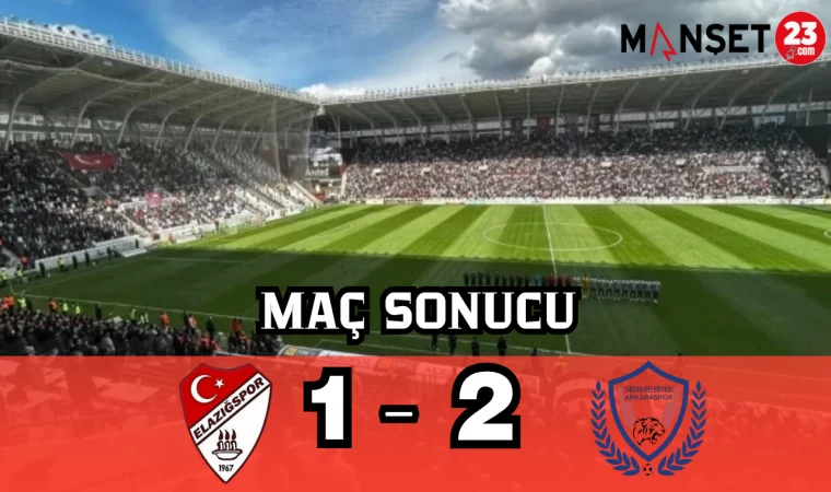 SEZA Ç. ELAZIĞSPOR 1 - 2 SİNCAN BLD. ANKARASPOR MAÇ SONUCU