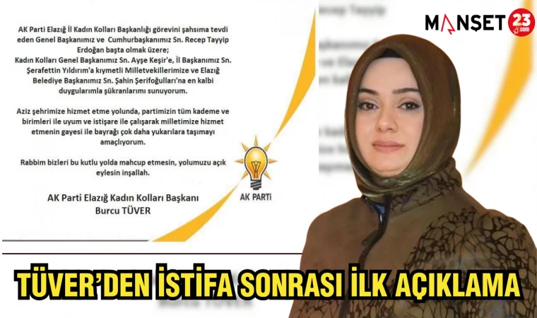 TÜVER'DEN İSTİFA SONRASI İLK AÇIKLAMA