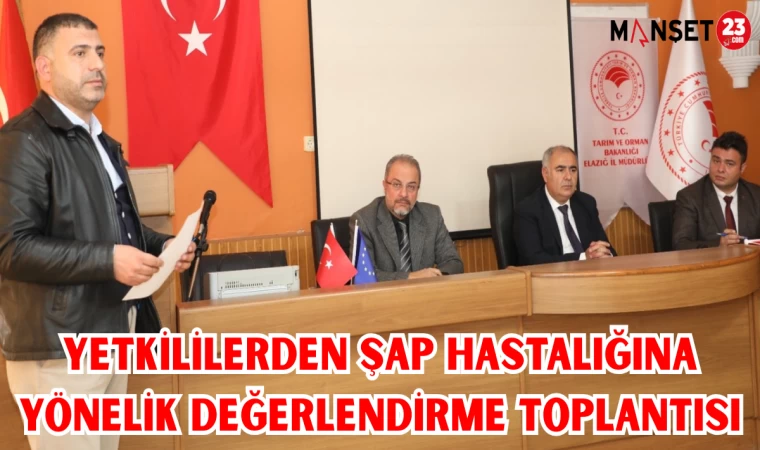 YETKİLİLERDEN ŞAP HASTALIĞINA YÖNELİK DEĞERLENDİRME TOPLANTISI