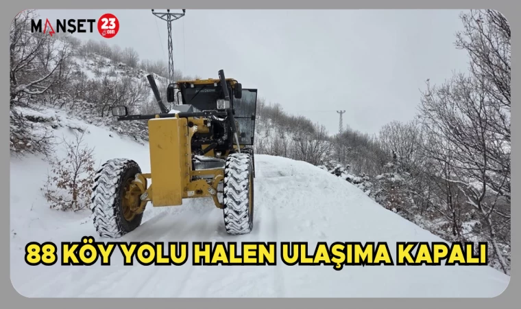 88 Köy yolu halen ulaşıma kapalı