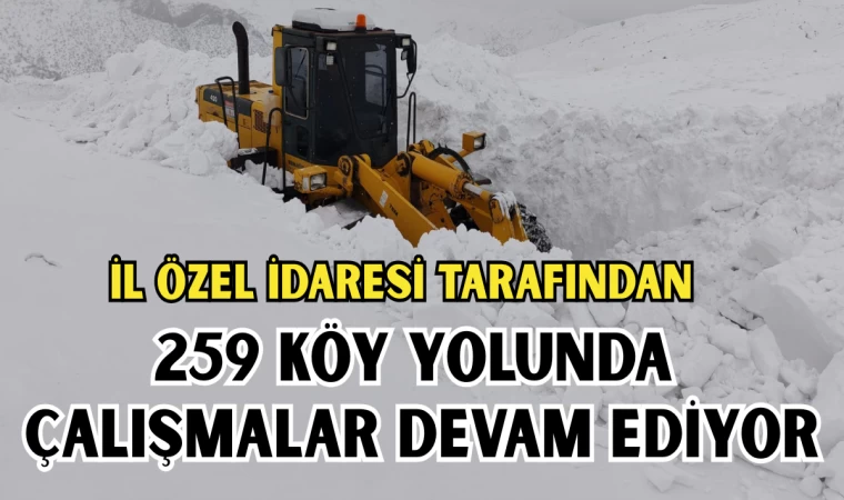 İL ÖZEL İDARESİ tarafından, 259 Köy Yolunda Çalışmalar Devam Ediyor