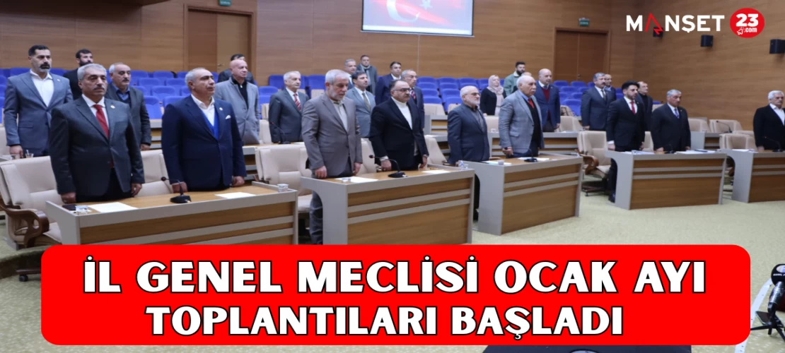 İl Genel Meclisi Ocak Ayı Toplantıları Başladı