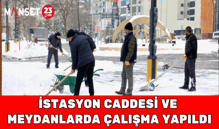 İstasyon Caddesi ve Meydanlarda Çalışma Yapıldı