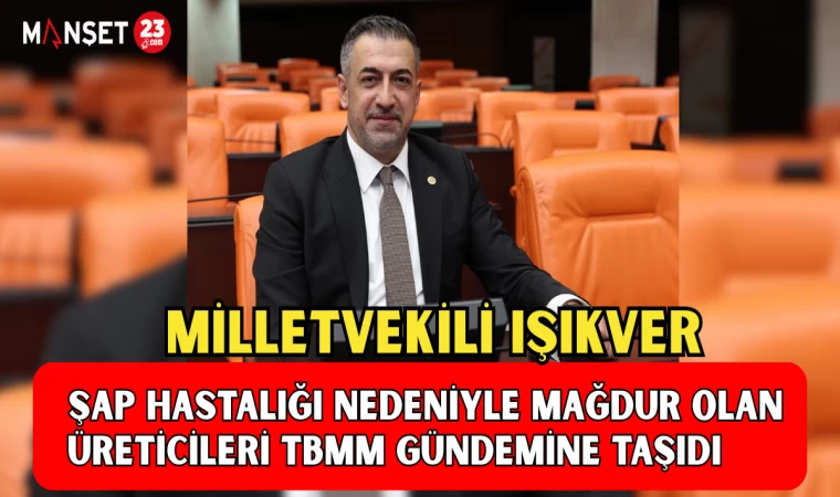 MİLLETVEKİLİ IŞIKVER, ŞAP HASTALIĞINA MARUZ KALAN ÜRETİCİLERİN MAĞDURİYETLERİNİ TBMM GÜNDEMİNE TAŞIDI