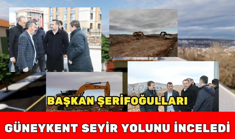 Başkan Şerifoğulları Güneykent Seyir Yolunu İnceledi