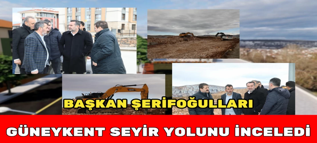 Başkan Şerifoğulları Güneykent Seyir Yolunu İnceledi