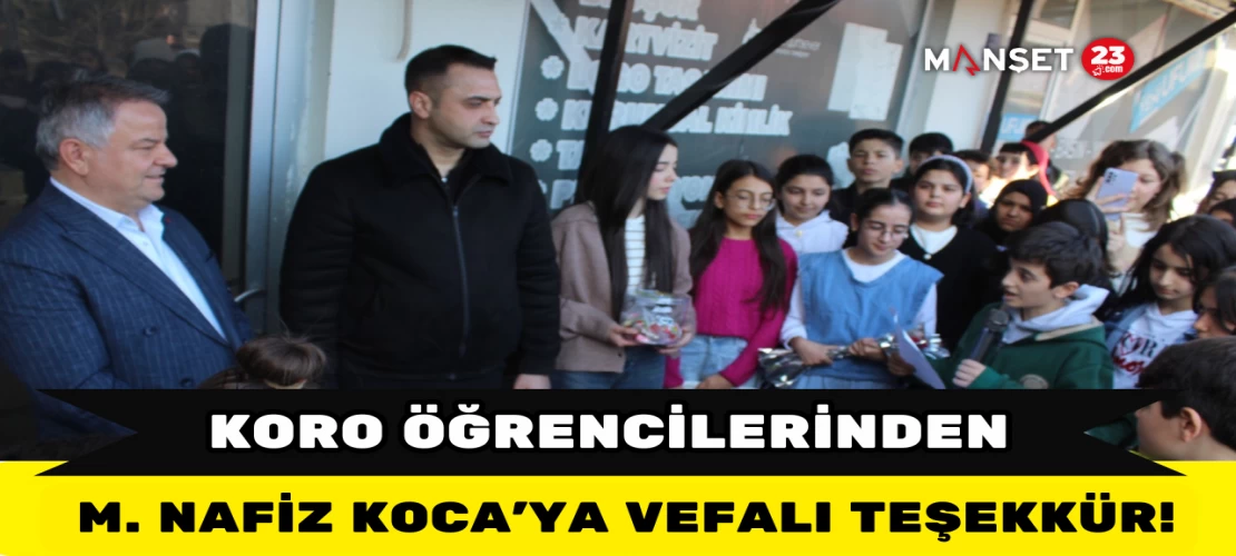Koro Öğrencilerinden M. Nafiz Koca’ya Vefalı Teşekkür!