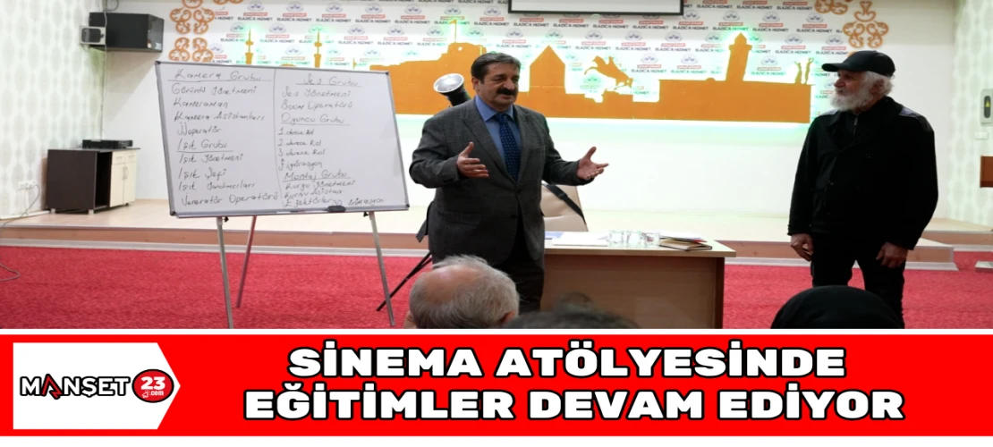 SİNEMA ATÖLYESİNDE EĞİTİMLER DEVAM EDİYOR