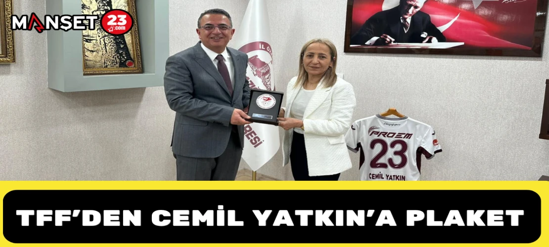 TFF’den Cemil Yatkın’a Plaket