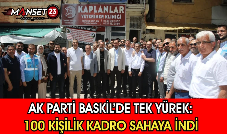 AK Parti Baskil’de Tek Yürek: 100 Kişilik Kadro Sahaya İndi