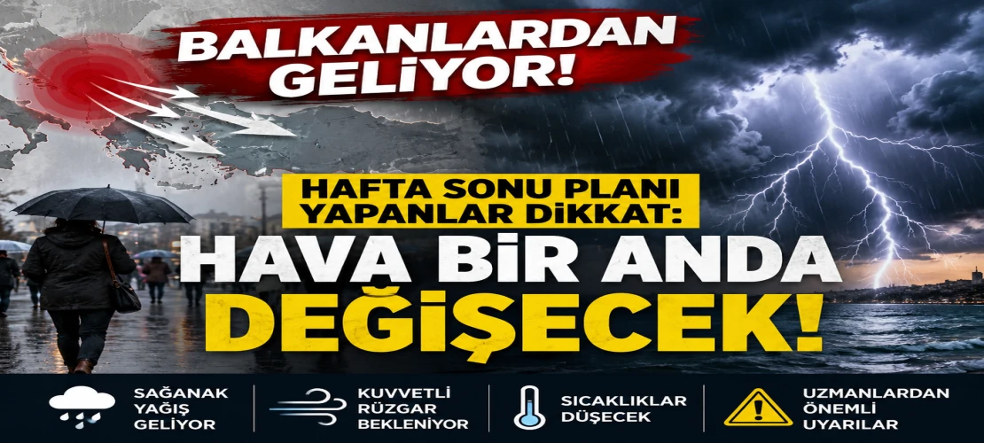 Balkanlardan Geliyor! Hafta Sonu Planı Yapanlar Dikkat: Hava Bir Anda Değişecek