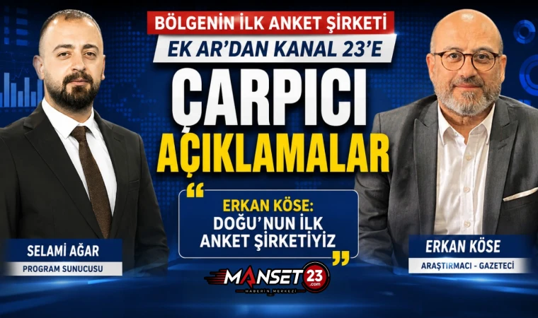 Bölgenin İlk Anket Şirketi EK AR'dan Kanal 23'e Çarpıcı Açıklamalar