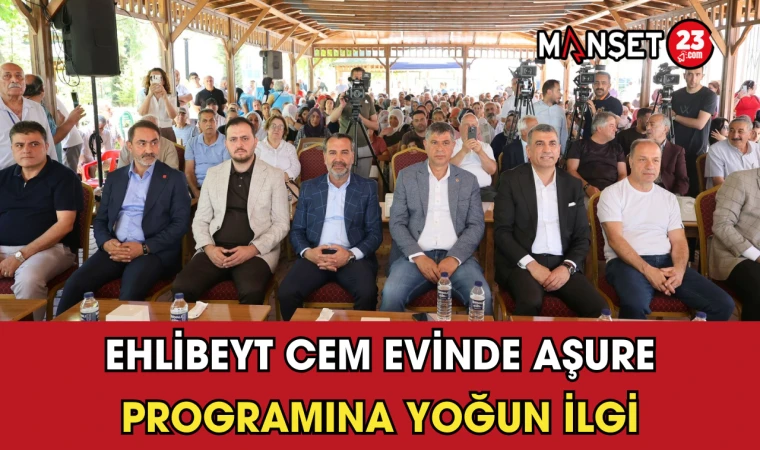 Ehlibeyt Cem Evinde Aşure Programına Yoğun İlgi