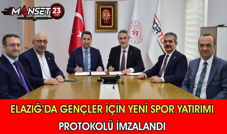 Elazığ’da Gençler İçin Yeni Spor Yatırımı Protokolü İmzalandı