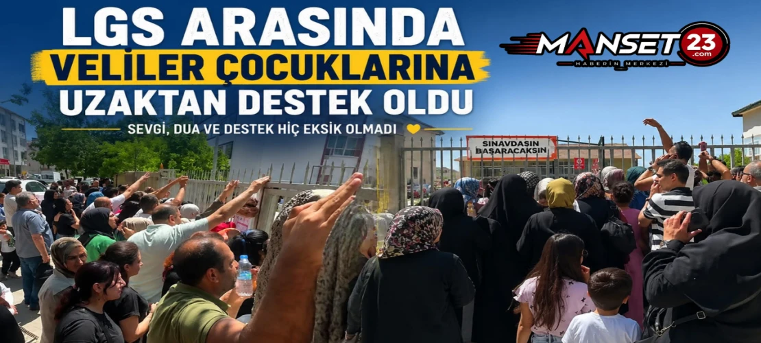 LGS Arasında Velilerden Çocuklarına Uzaktan Moral Desteği