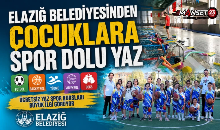 Elazığ Belediyesinden Çocuklara Spor Dolu Yaz