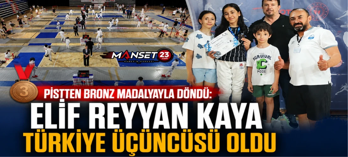 Pistten Bronz Madalyayla Döndü: Elif Reyyan Kaya Türkiye Üçüncüsü Oldu