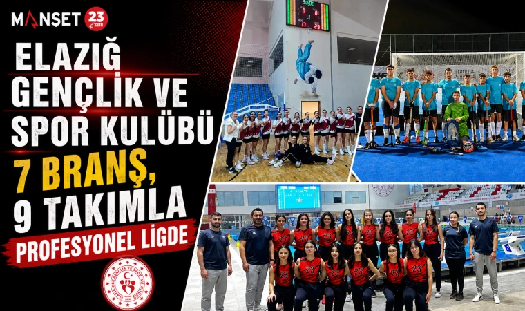Elazığ Gençlik ve Spor Kulübü 7 Branş, 9 Takımla Profesyonel Ligde