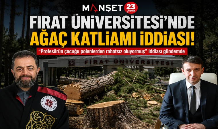 Fırat Üniversitesi’nde “Ağaç Katliamı” İddiası: Çam Ağaçları Neden Kesildi?