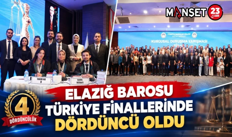 Elazığ Barosu Türkiye Finallerinde Dördüncü Oldu