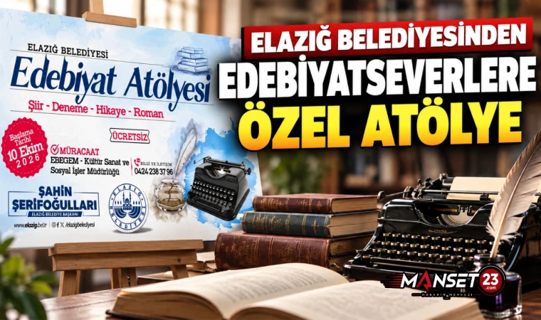 Elazığ Belediyesinden Edebiyatseverlere Özel Atölye