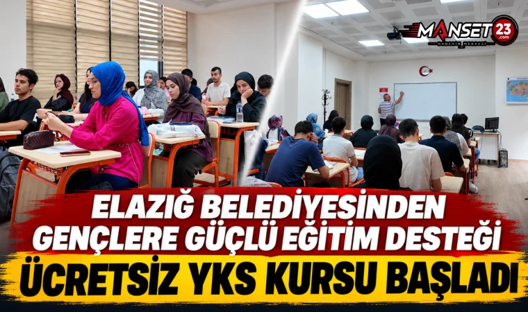 Elazığ Belediyesinden Gençlere Güçlü Eğitim Desteği: Ücretsiz YKS Kursu Başladı