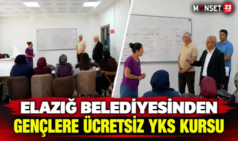 Elazığ Belediyesinden Gençlere Ücretsiz YKS Kursu