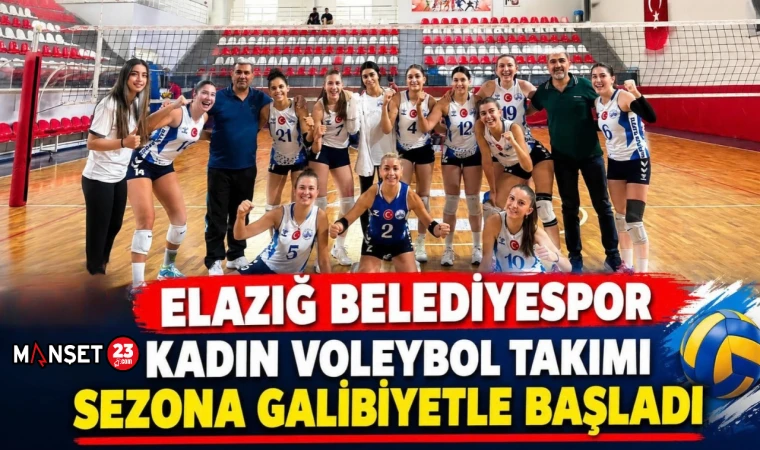Elazığ Belediyespor Kadın Voleybol Takımı Sezona Galibiyetle Başladı