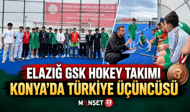 Elazığ GSK Hokey Takımı Konya'da Türkiye Üçüncüsü