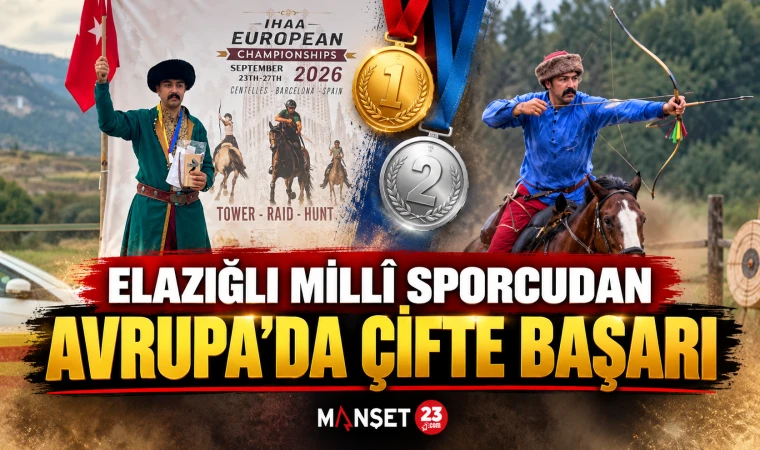 Elazığlı Millî Sporcudan Avrupa'da Çifte Başarı