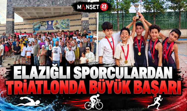 Elazığlı Sporculardan Triatlonda Büyük Başarı