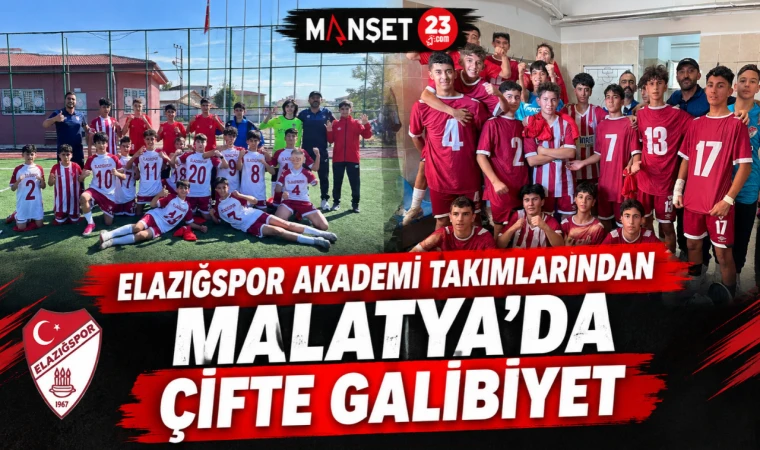 Elazığspor Akademi Takımlarından Malatya’da Çifte Galibiyet