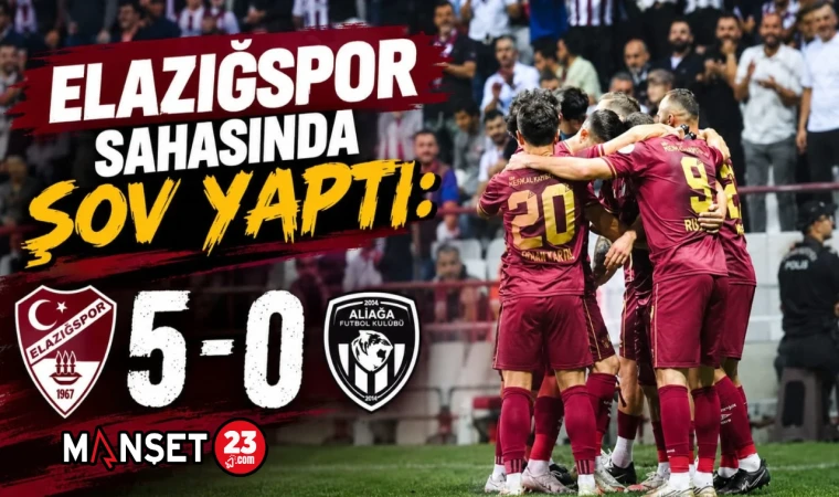 Elazığspor Sahasında Şov Yaptı: 5-0