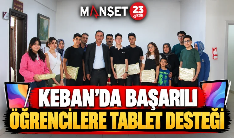 Keban’da Başarılı Öğrencilere Tablet Desteği