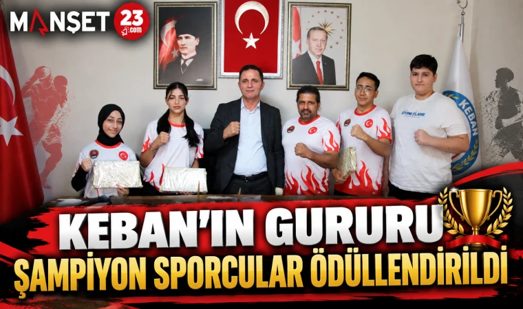Keban’ın Gururu Şampiyon Sporcular Ödüllendirildi