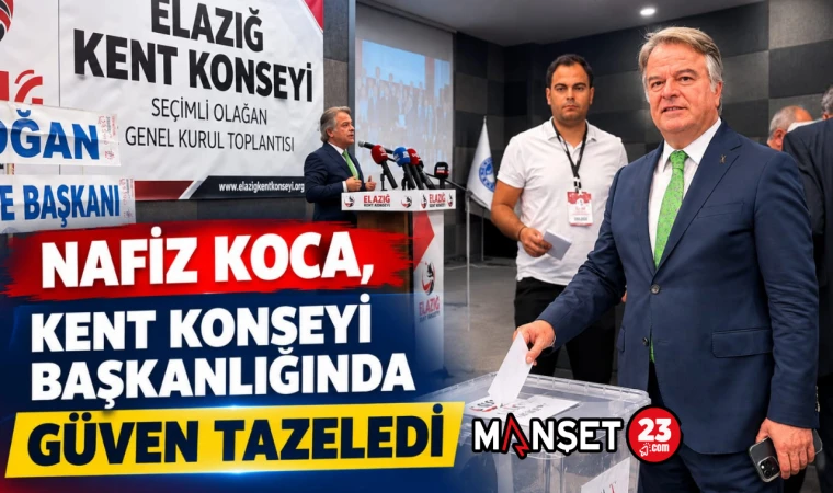 Nafiz Koca Kent Konseyi Başkanlığında Güven Tazeledi