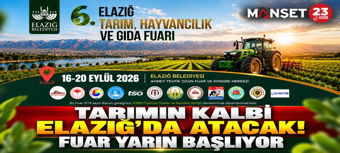 Tarımın Kalbi Elazığ’da Atacak! Fuar Yarın Başlıyor