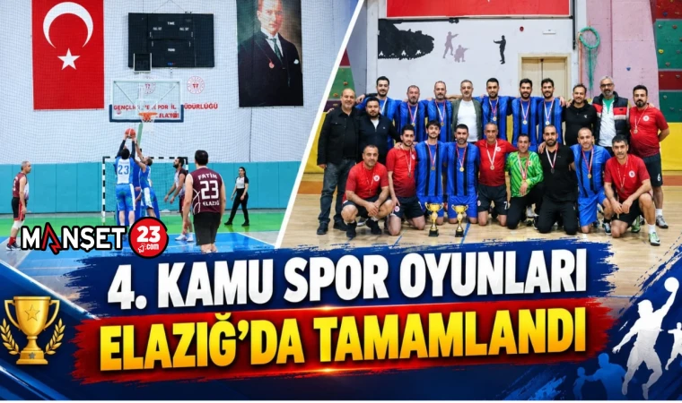 4. KAMU SPOR OYUNLARI ELAZIĞ’DA TAMAMLANDI
