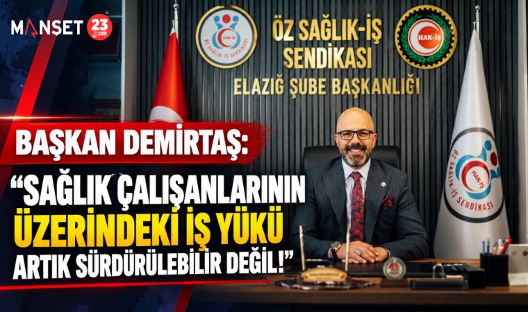 BAŞKAN DEMİRTAŞ: “SAĞLIK ÇALIŞANLARININ ÜZERİNDEKİ İŞ YÜKÜ ARTIK SÜRDÜRÜLEBİLİR DEĞİL!”