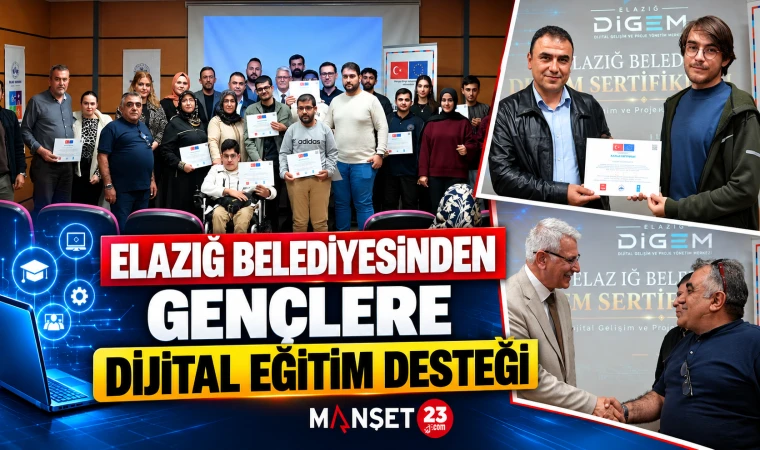 ELAZIĞ BELEDİYESİNDEN GENÇLERE DİJİTAL EĞİTİM DESTEĞİ