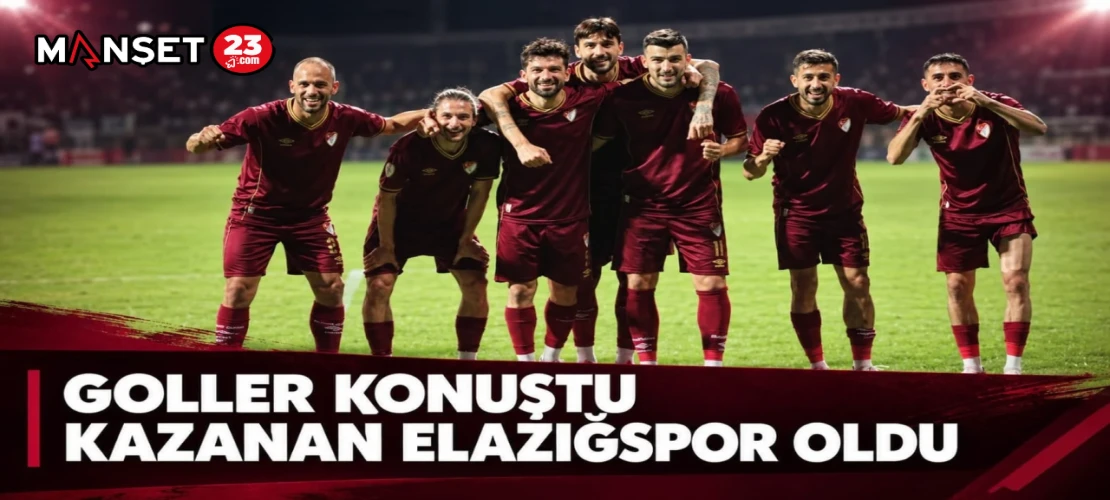 GOLLER KONUŞTU KAZANAN ELAZIĞSPOR OLDU