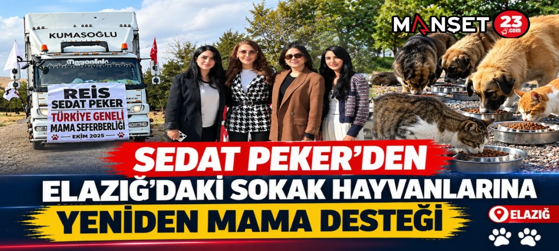 Sedat Peker’den Elazığ’daki Sokak Hayvanlarına Yeniden Mama Desteği