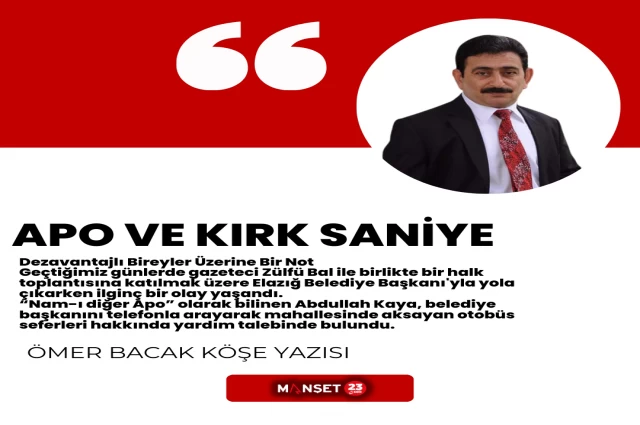 APO VE KIRK SANİYE